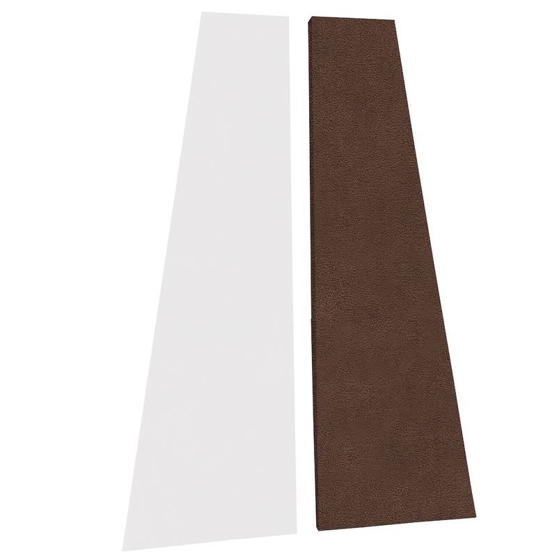 Foto van Auralex sonosuede trapezoid panel right brown absorber (per stuk)