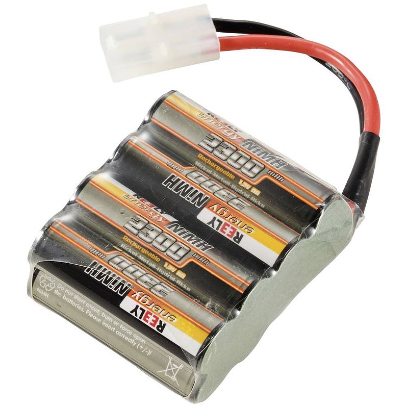 Foto van Reely nimh accupack 9.6 v 2300 mah aantal cellen: 12 aa (penlite) aa (penlite) block tamiya