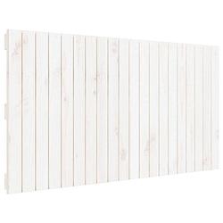 Foto van The living store wandhoofdbord houten - wit - 127.5 x 3 x 60 cm - massief grenenhout