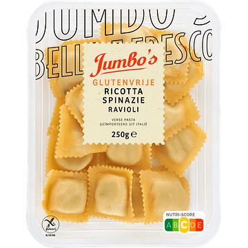 Foto van Jumbo ricotta & spinazie ravioli glutenvrij 250g