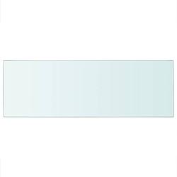 Foto van The living store glazen schap 1 - wandplank - 70x25 cm - 8 mm dikte