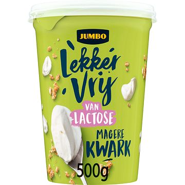 Foto van Jumbo lekker vrij van lactose magere kwark met yoghurt 500g