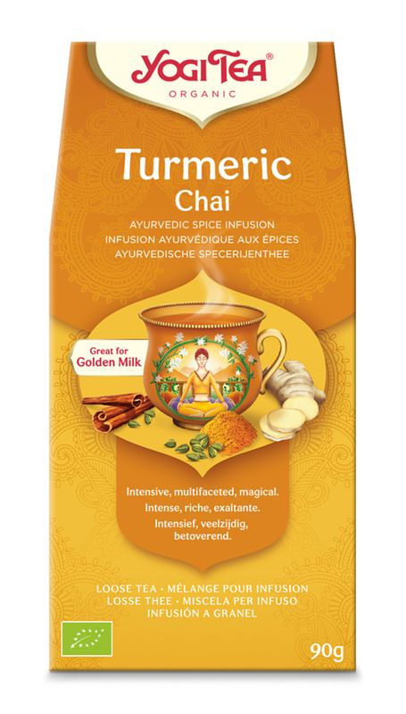 Foto van Yogi tea turmeric chai losse thee