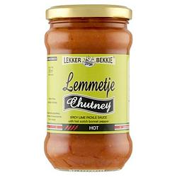 Foto van Lekker bekkie lemmetje chutney hot 290ml bij jumbo