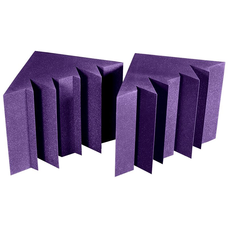 Foto van Auralex megalenrd purple 61x61x61cm bass trap paars (2-delig)