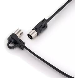 Foto van Rockboard flax plug midi kabel met draaibare plug 30 cm
