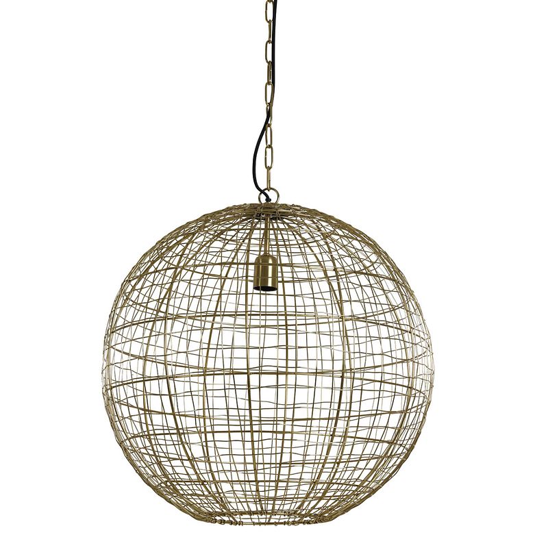 Foto van Light & living mirana hanglamp goud