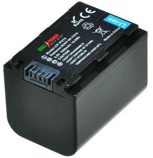 Foto van Chilipower np-fh70 / np-fh60 accu voor sony - 1600mah