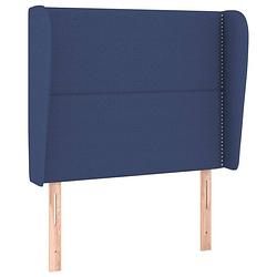 Foto van The living store hoofdbord - 103 x 23 x 118/128 cm - blauw