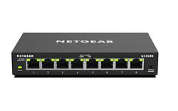 Foto van Netgear gs308e switch zwart