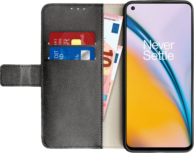 Foto van Just in case wallet oneplus nord 2 book case zwart