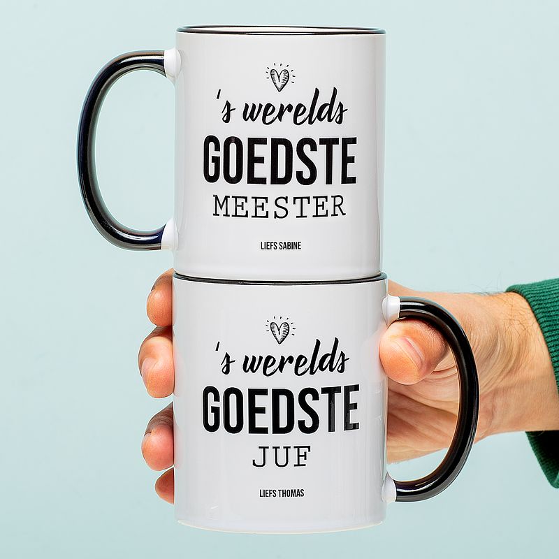 Foto van Gepersonaliseerde mok 'ss werelds goedste juf of meester