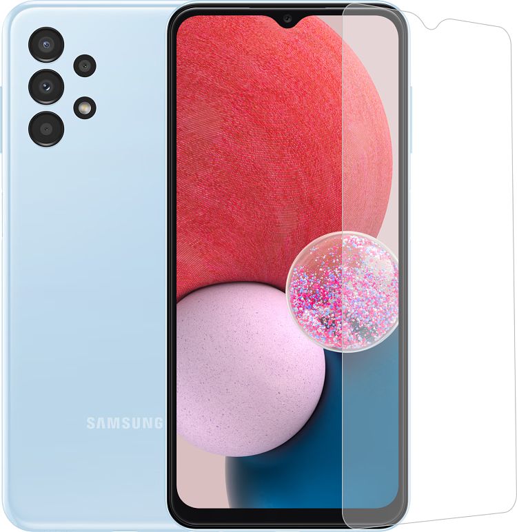 Foto van Samsung galaxy a13 64gb blauw + bluebuilt screenprotector glas