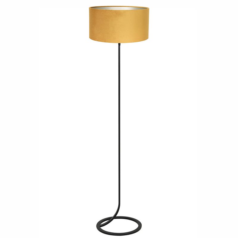 Foto van Light & living mavey staande lamp geel