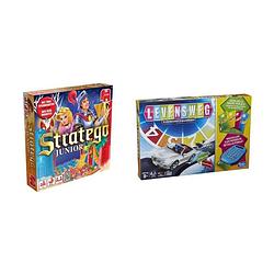 Foto van Spellenbundel - 2 stuks - stratego junior & levensweg elektronisch bankieren