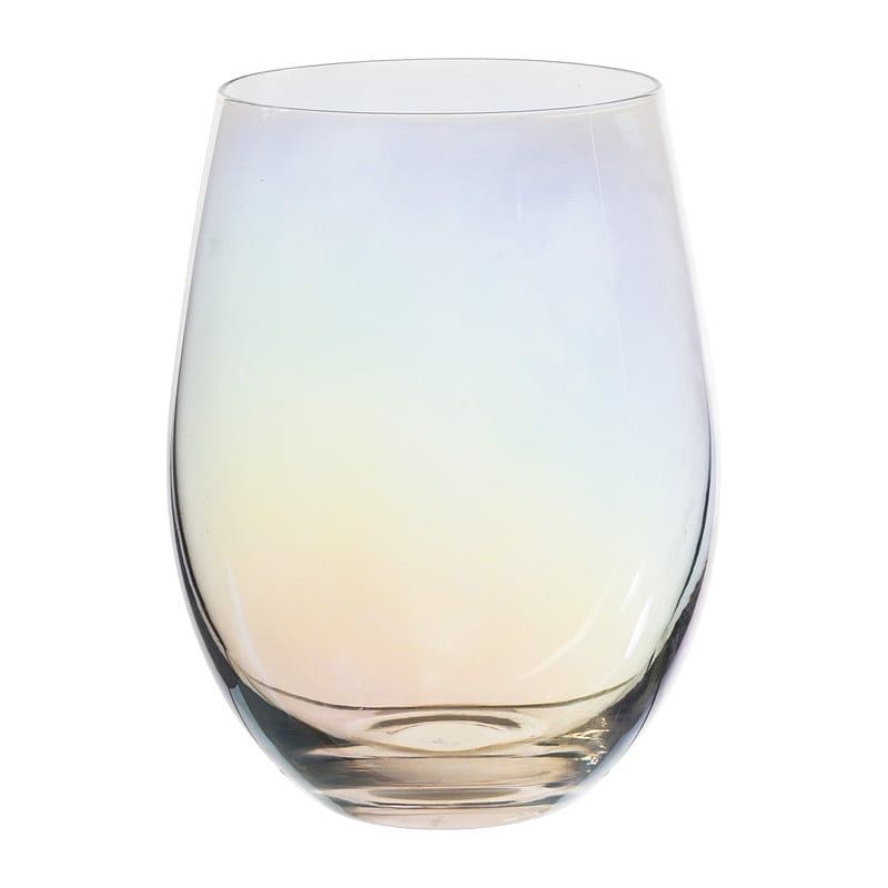 Foto van Waterglas regenboog - glas - 450 ml