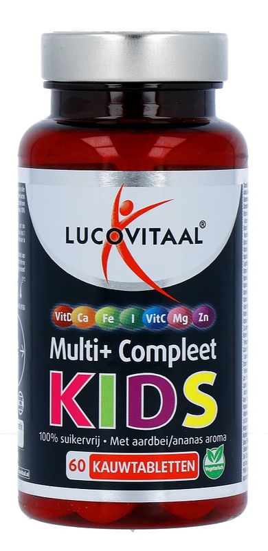 Foto van Lucovitaal multi+ compleet kids kauwtabletten