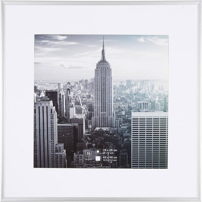 Foto van Henzo fotolijst - manhattan - fotomaat 40x40 cm - grijs