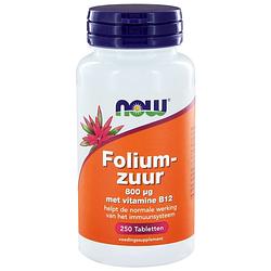 Foto van Now foliumzuur 800 ?g tabletten