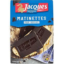 Foto van Jacques matinettes puur 60% 128g bij jumbo