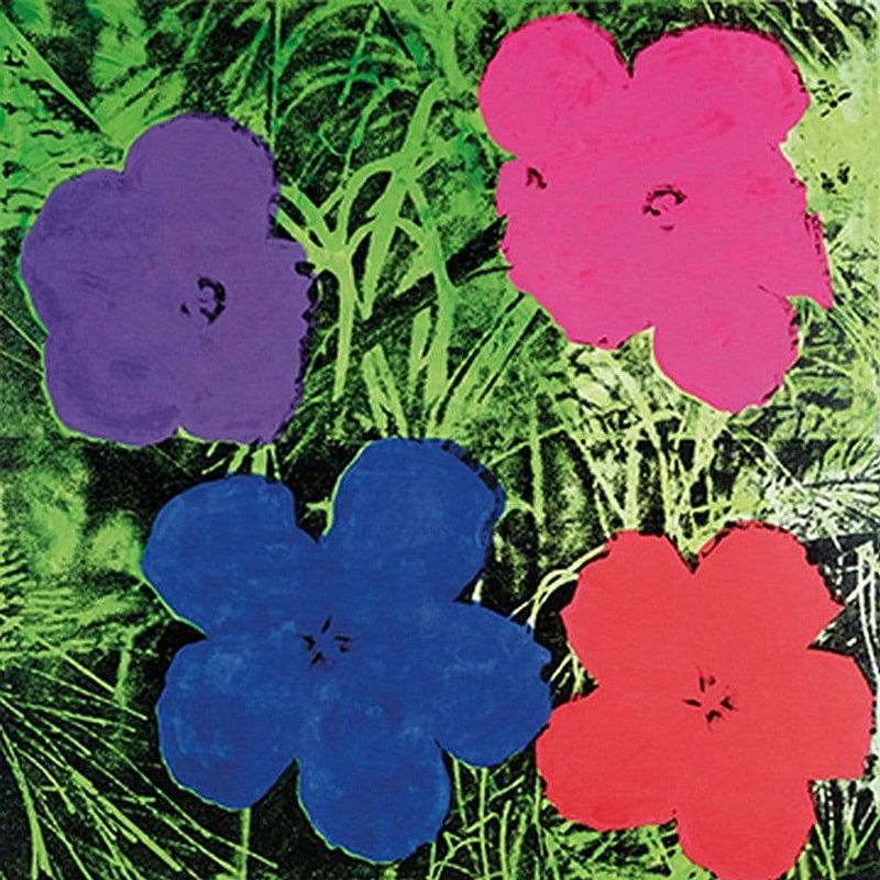 Foto van Andy warhol - flowers c. 1984 kunstdruk 60x60cm