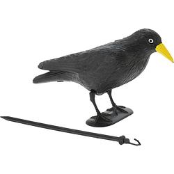 Foto van Raaf/kraai - zwart - vogelverschrikker/vogelverjager - 35 cm - vogelverjagers