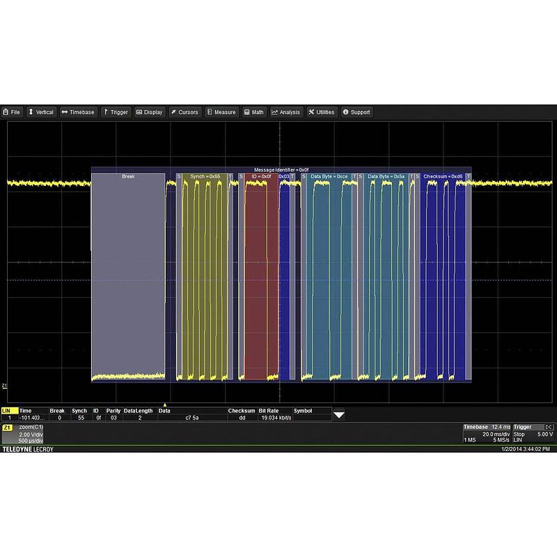 Foto van Teledyne lecroy ws3k-can fdbus td meetsoftware geschikt voor merk lecroy teledyne lecroy wavesurfer 3000