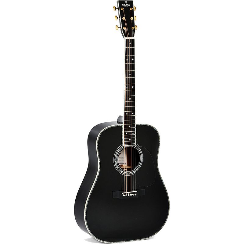 Foto van Sigma guitars special edition dt-42 nashville elektrisch-akoestische westerngitaar met softshell case