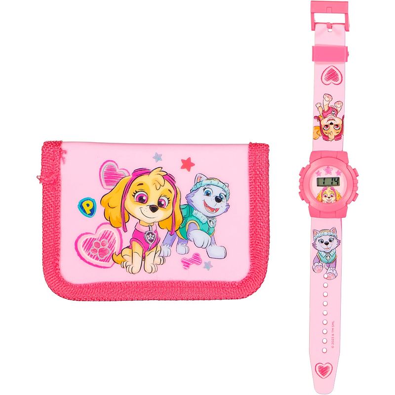 Foto van Kinder horloge met portemonnee paw patrol