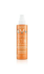 Foto van Vichy cell protect fluïde spray kids spf50+ - zonnebrand voor kinderen - voor lichaam en gezicht