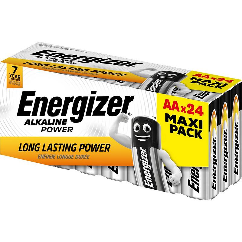 Foto van Energizer power lr06 aa batterij (penlite) alkaline 1.5 v 24 stuk(s)