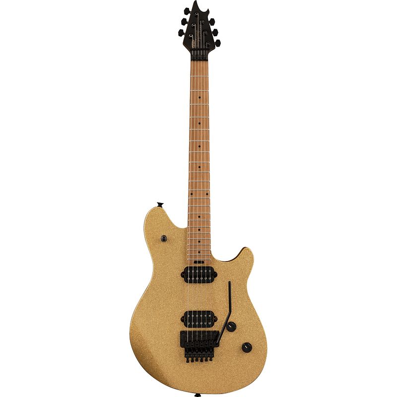 Foto van Evh wolfgang standard baked maple gold sparkle elektrische gitaar