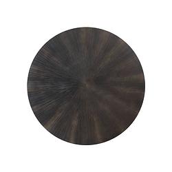 Foto van Ptmd zapp black mdf carved wallpanel gold round