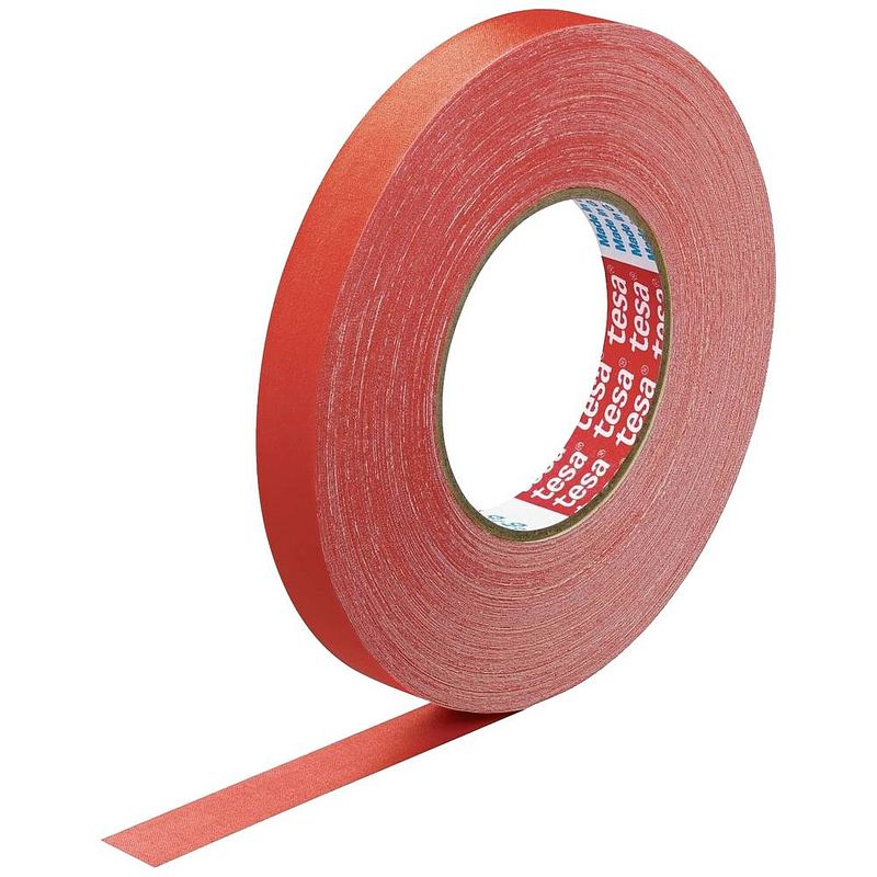 Foto van Tesa perfect 57230-00004 textieltape tesa extra power rood (l x b) 50 m x 19 mm 1 stuk(s)