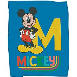 Foto van Disney mickey mouse fleece deken good days - 110 x 140 cm - polyester