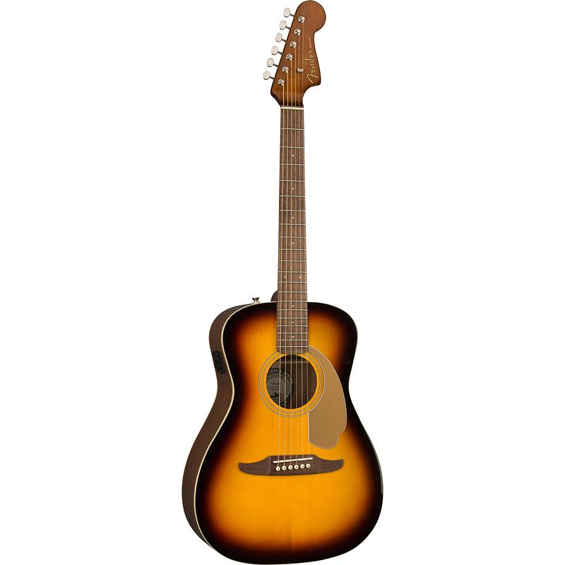 Foto van Fender malibu player sunburst elektrisch-akoestische westerngitaar