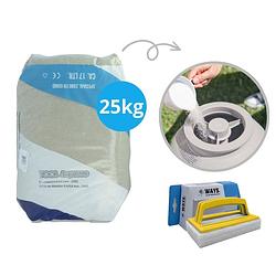 Foto van Pool improve - filterzand voor filterpomp - 25 kilo & ways scrubborstel