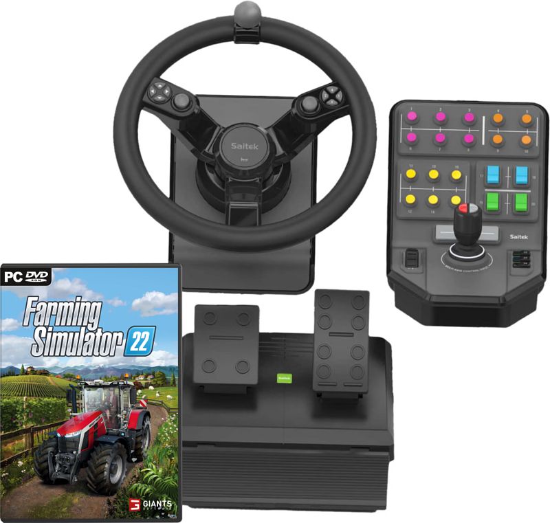 Foto van Farming simulator 22 pc + saitek farm sim controller