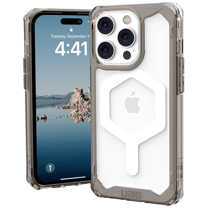 Foto van Urban armor gear plyo magsafe case apple iphone 14 pro grijs