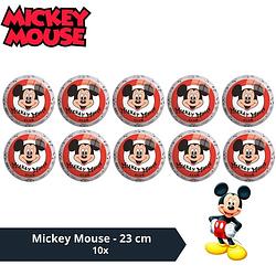 Foto van Bal - voordeelverpakking - mickey mouse - 23 cm - 10 stuks