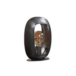 Foto van Giga meubel - tafellamp - zwart nikkel - m - lamp arch