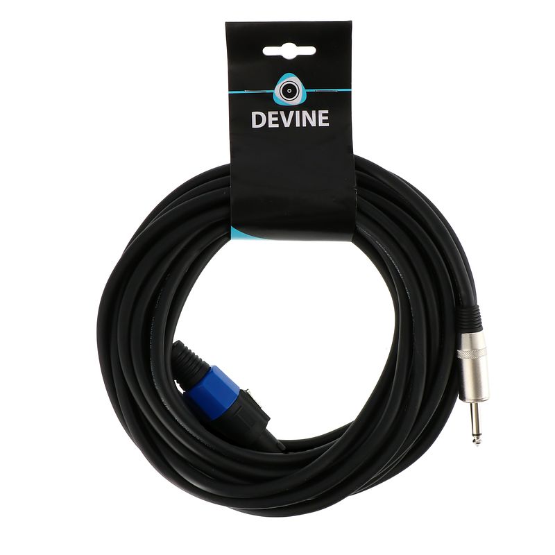 Foto van Devine spe215/10 speakerkabel vergrendelbare connector - 6.35mm jack male 10m