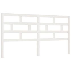 Foto van The living store houten hoofdeinde - klassieke uitstraling - bedaccessoires - 186x4x100 cm - wit