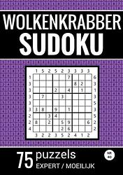 Foto van Wolkenkrabber sudoku - nr. 42 - 75 puzzels - expert / moeilijk - sudoku puzzelboeken - paperback (9789464802580)