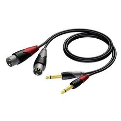 Foto van Procab cla708 classic 2x jack - 2x xlr verloopkabel 3m