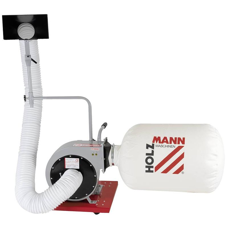 Foto van Holzmann maschinen abs850dbk_230v afzuiginstallatie 56 l 750 w