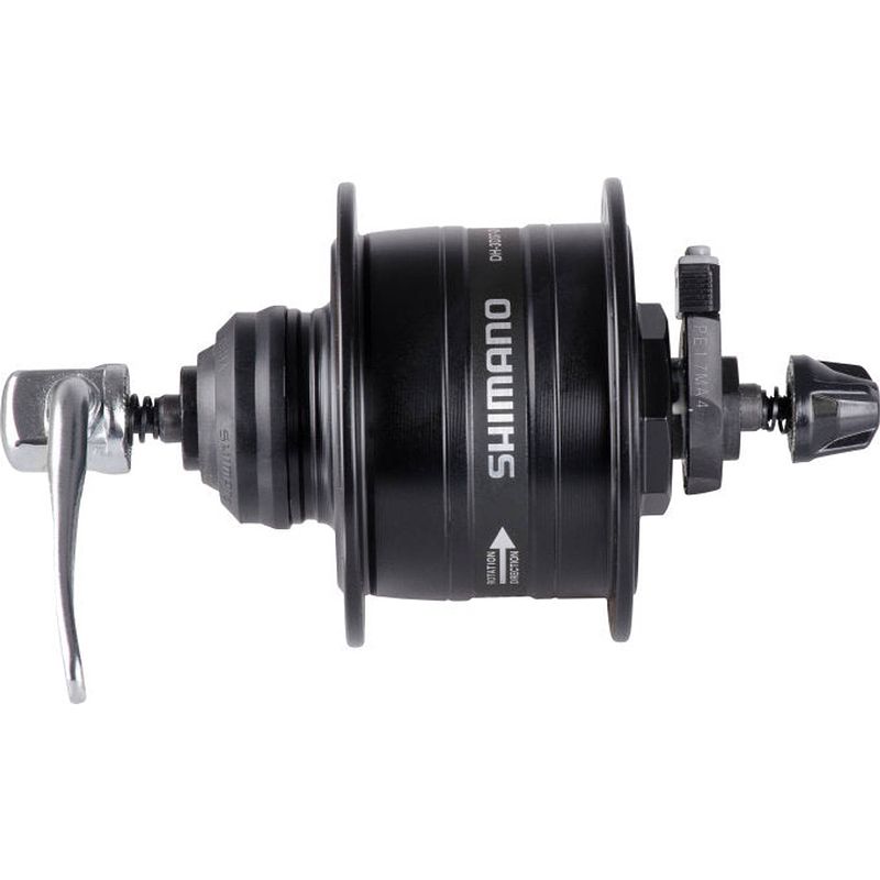 Foto van Dynamonaaf shimano hd-3d37 3 watt - 32 gaats - center lock - snelspanner - zwart