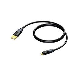 Foto van Procab cld614 classic 2.0 usb kabel a male-micro usb b male 1.5m