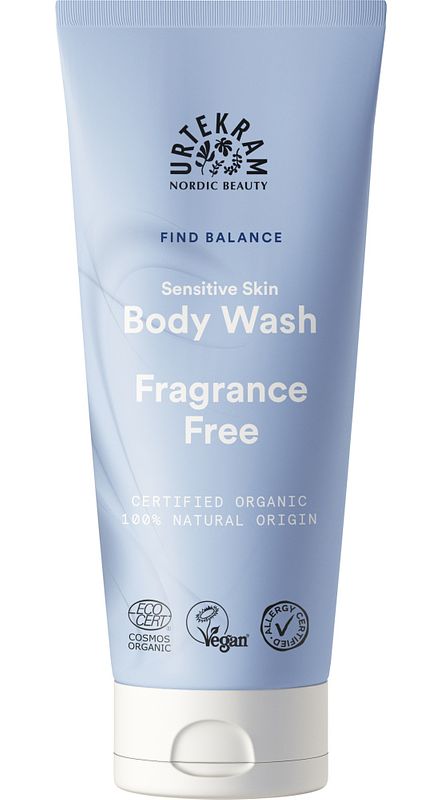 Foto van Urtekram sensitive skin body wash geurvrij