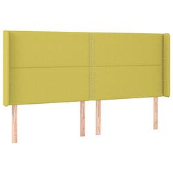 Foto van The living store hoofdbord - hoofdeind en 2x rand - 163 x 16 x 118/128 cm - duurzaam en comfortabel